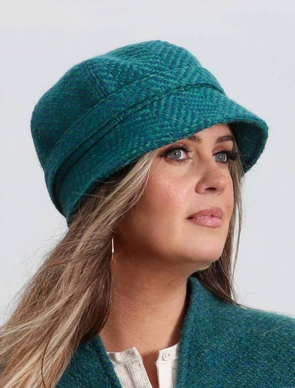 NEW BRANIGAN WEAVERS women's wool country hat in killybegs jade